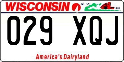 WI license plate 029XQJ