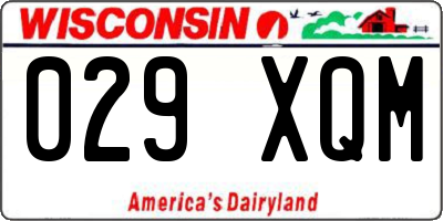WI license plate 029XQM