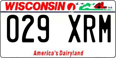WI license plate 029XRM