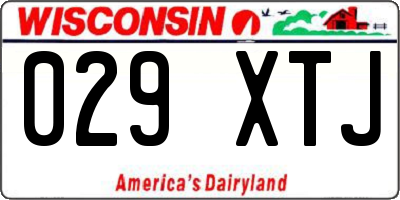 WI license plate 029XTJ