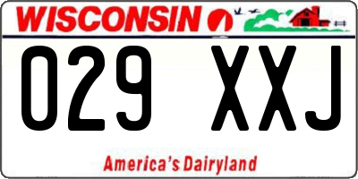 WI license plate 029XXJ