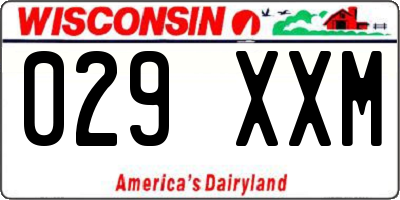 WI license plate 029XXM