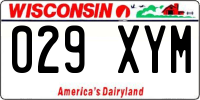 WI license plate 029XYM