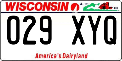 WI license plate 029XYQ