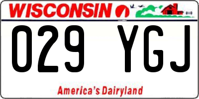WI license plate 029YGJ