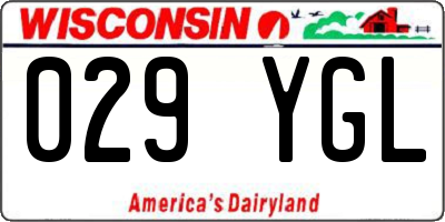 WI license plate 029YGL