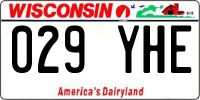 WI license plate 029YHE