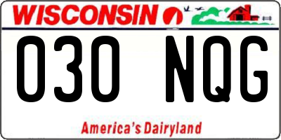 WI license plate 030NQG