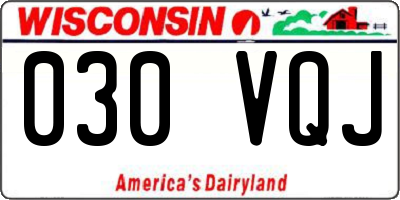 WI license plate 030VQJ