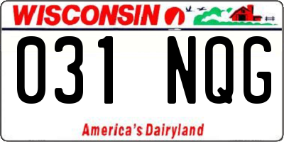 WI license plate 031NQG