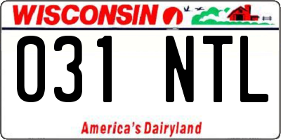 WI license plate 031NTL