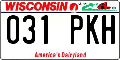 WI license plate 031PKH