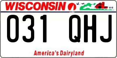 WI license plate 031QHJ