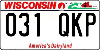 WI license plate 031QKP