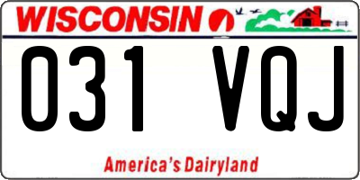 WI license plate 031VQJ