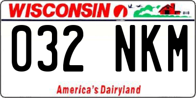 WI license plate 032NKM