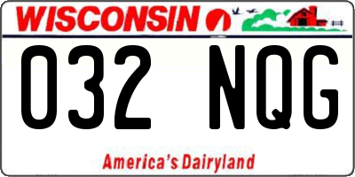 WI license plate 032NQG