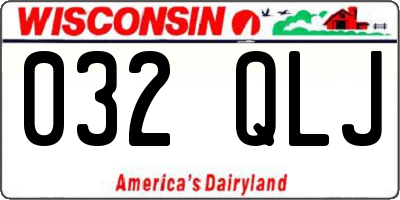 WI license plate 032QLJ