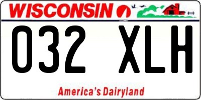 WI license plate 032XLH