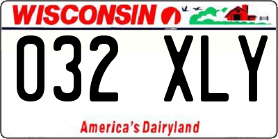 WI license plate 032XLY