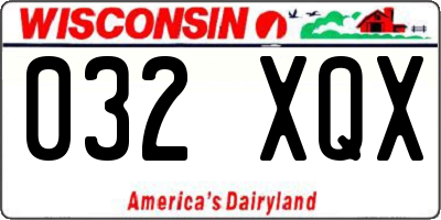WI license plate 032XQX