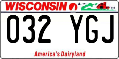 WI license plate 032YGJ