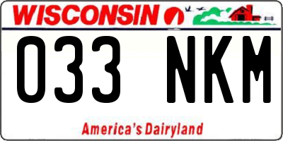 WI license plate 033NKM