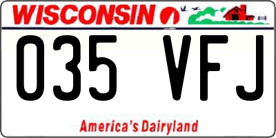 WI license plate 035VFJ