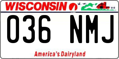 WI license plate 036NMJ