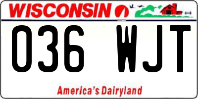WI license plate 036WJT