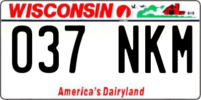 WI license plate 037NKM