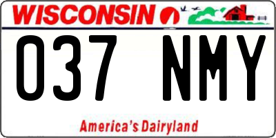 WI license plate 037NMY