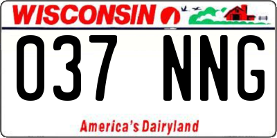 WI license plate 037NNG