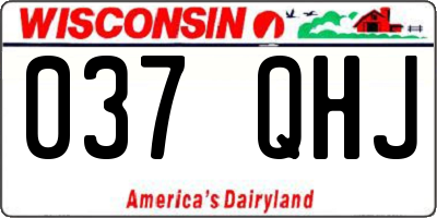 WI license plate 037QHJ