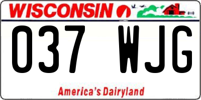WI license plate 037WJG