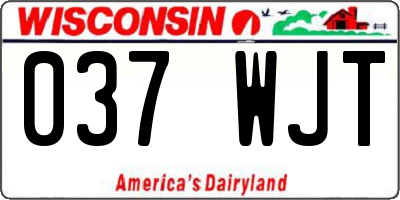 WI license plate 037WJT