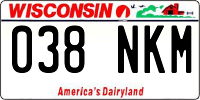 WI license plate 038NKM