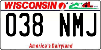 WI license plate 038NMJ