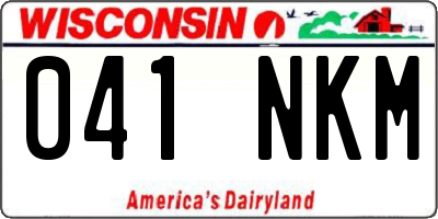 WI license plate 041NKM