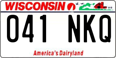 WI license plate 041NKQ