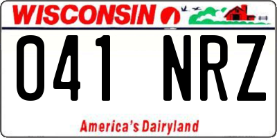 WI license plate 041NRZ