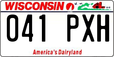 WI license plate 041PXH