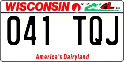 WI license plate 041TQJ