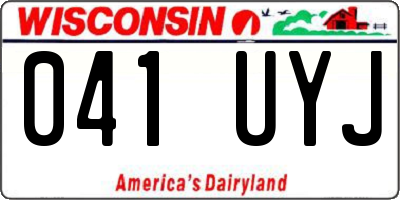 WI license plate 041UYJ