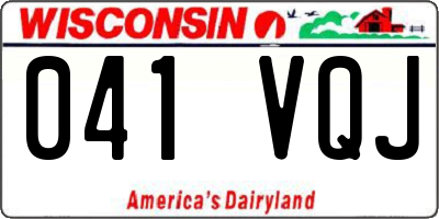 WI license plate 041VQJ
