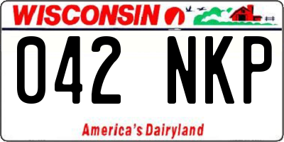 WI license plate 042NKP