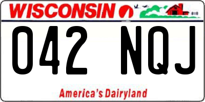 WI license plate 042NQJ