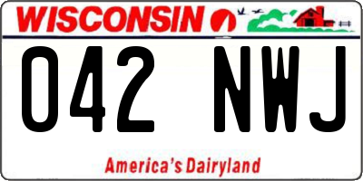 WI license plate 042NWJ