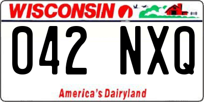 WI license plate 042NXQ