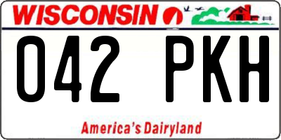 WI license plate 042PKH